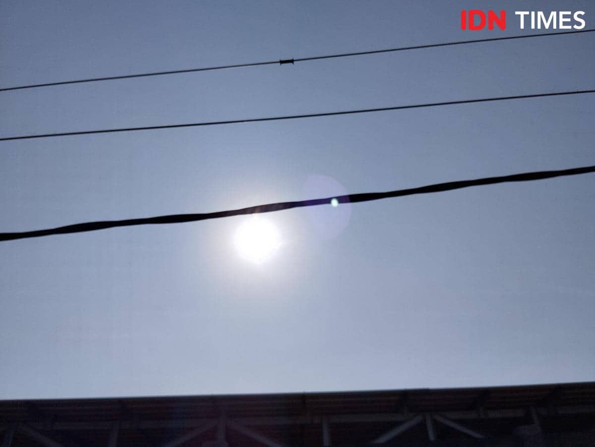 Cuaca panas di Kota Semarang. (IDN Times/Dhana Kencana)