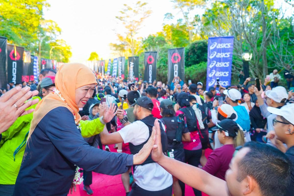 Ribuan Pelari Trail dari Berbagai Negara Lomba Lari di Arjuno-Welirang