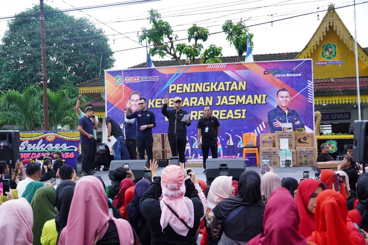 Semarak HUT Ke-436 Medan di Amplas, Rico Janji Benahi Infrastruktur