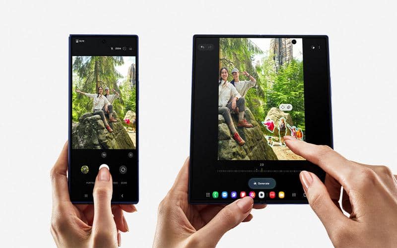 layar lebar Galaxy Z Fold7 memberi lebih banyak ruang untuk berkreasi