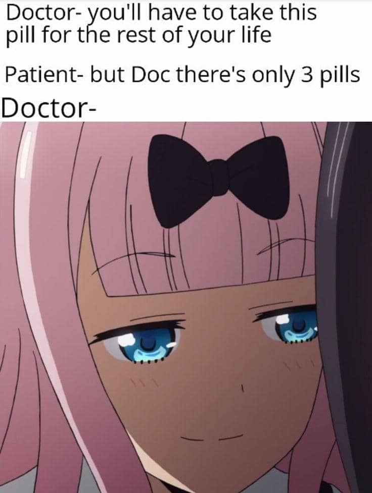 meme anime tentang pasien