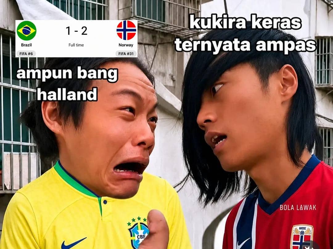 8 Meme Norwegia Ngalahin Brasil dalam Perebutan Trofi Piala Dunia 2026