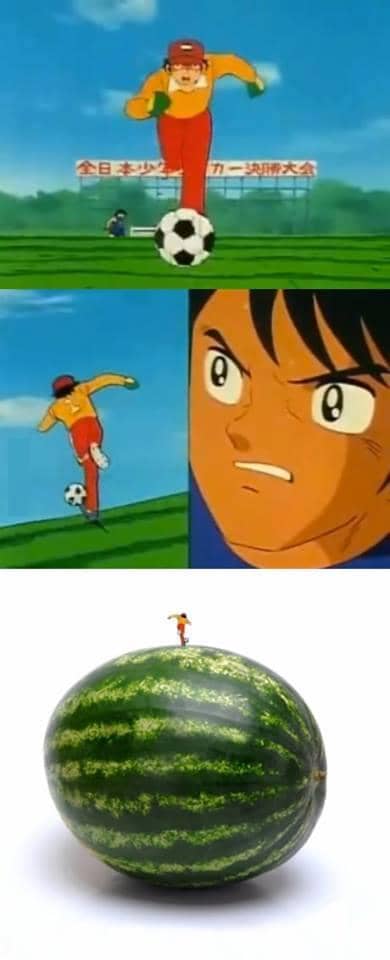 meme anime tentang sepak bola