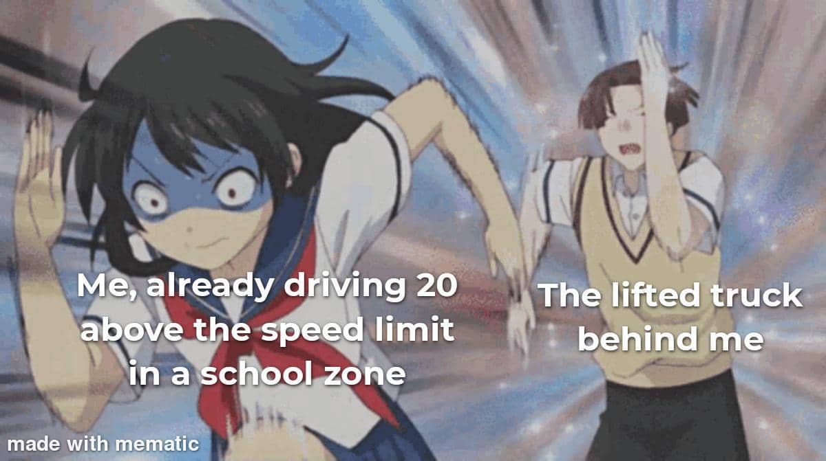 meme anime tentang sopir