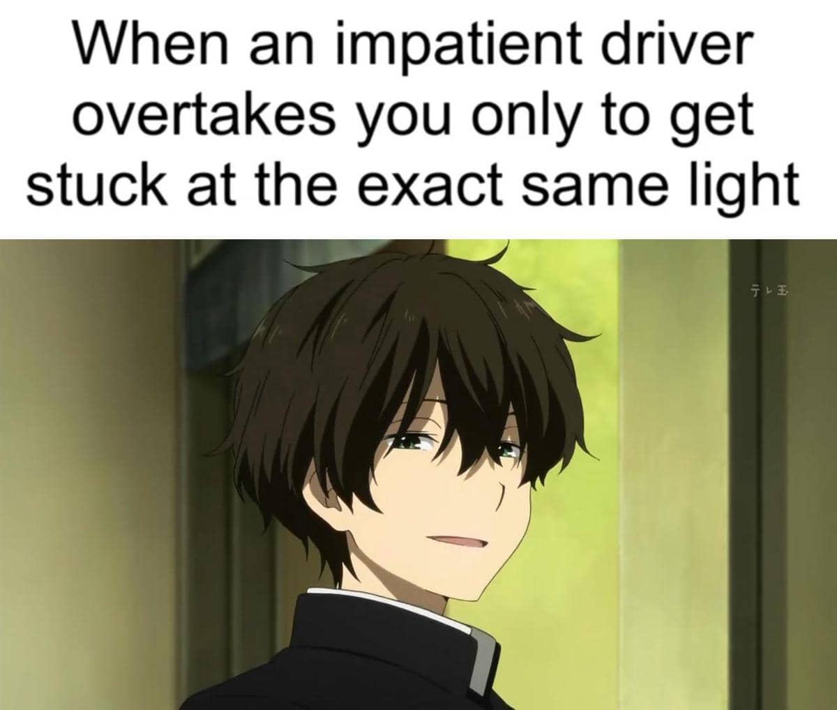 meme anime tentang sopir