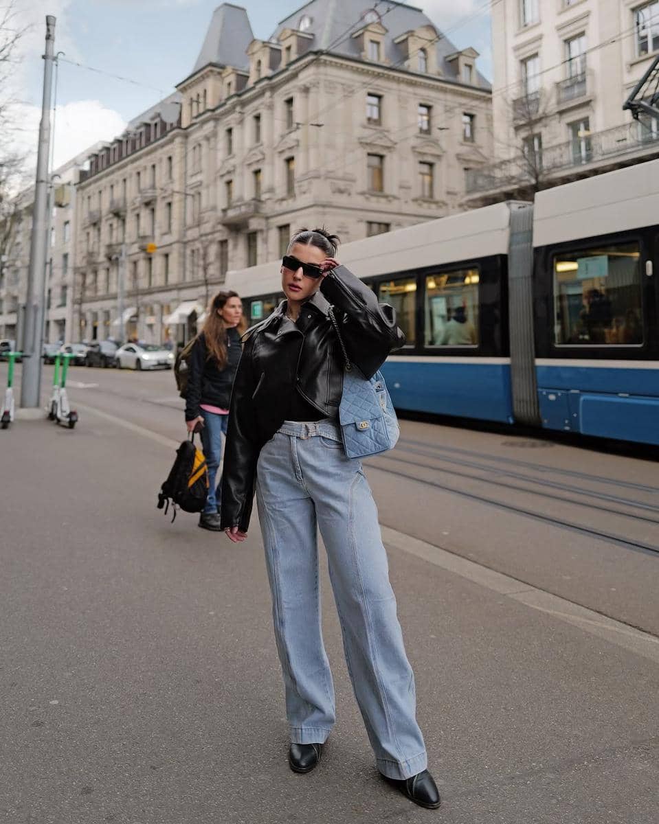 look fashion Tasya Farasya yang edgy, bold, dan stylish