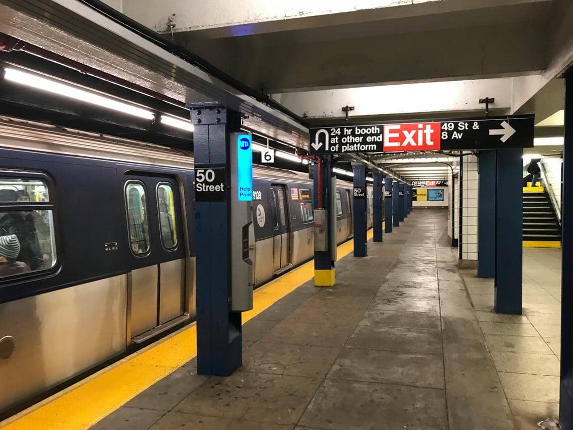 ilustrasi subway di New York