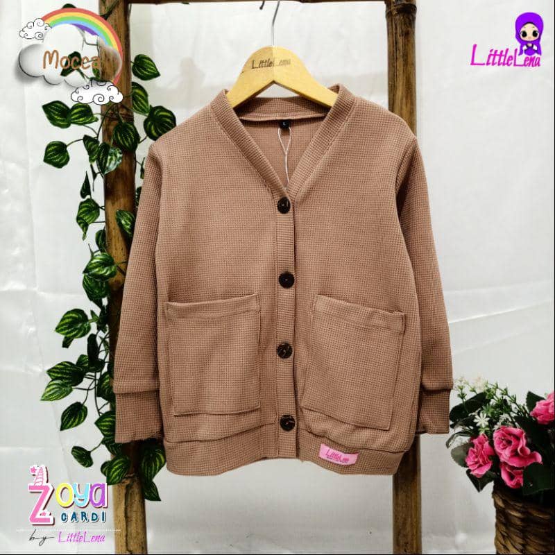 LittleLena Zoya Cardigan Waffle 