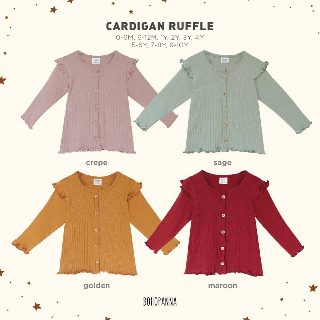 BOHOPANNA - CARDIGAN RUFFLE 