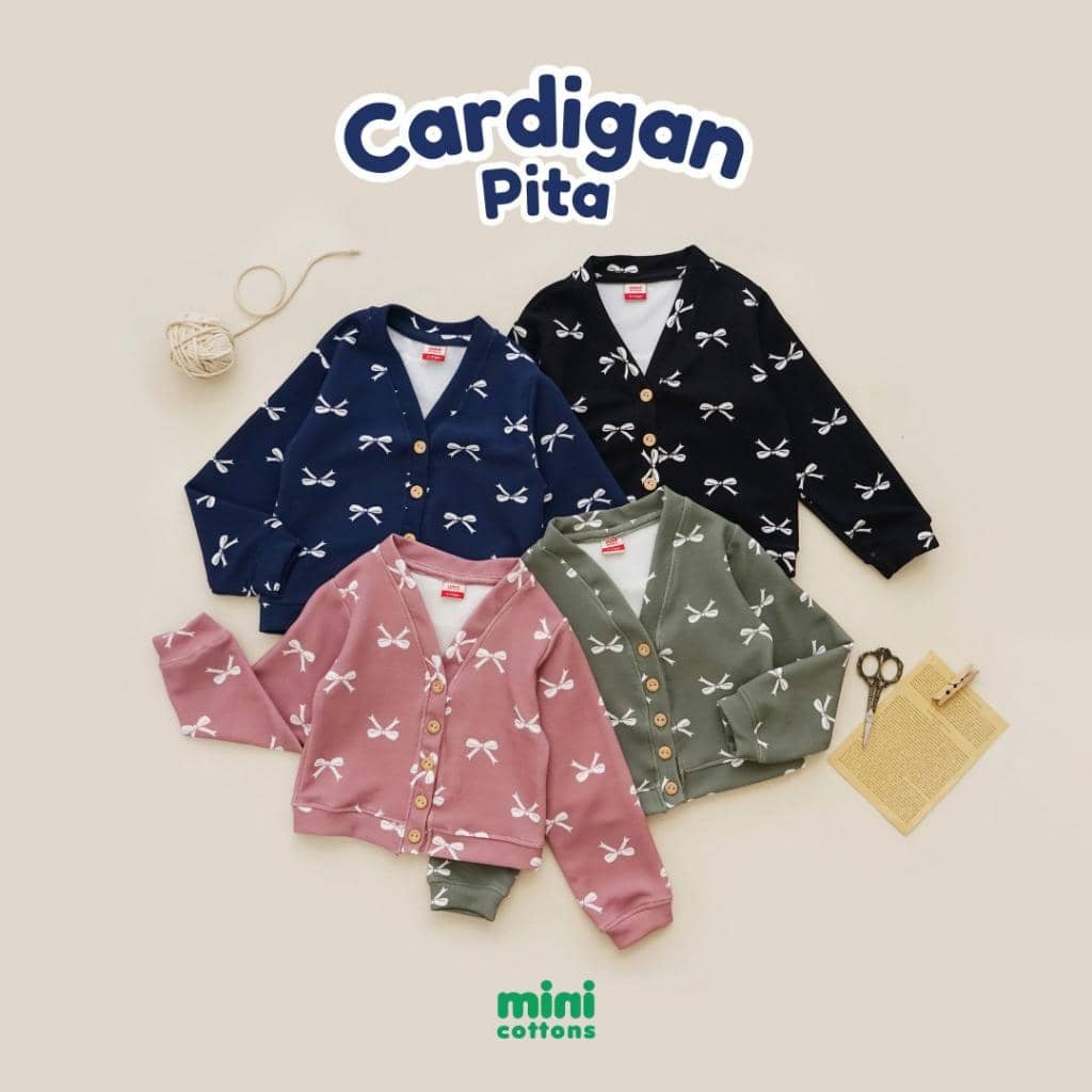 Minicottons Cardigan Print Pita Ribbon