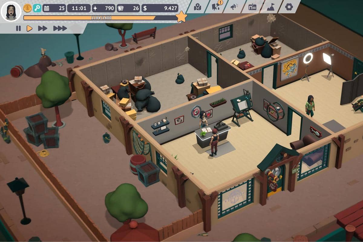 cuplikan gameplay Tattoo Tycoon