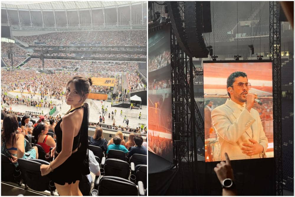8 Potret Regina Phoenix Nonton Konser Bad Bunny saat Liburan di London