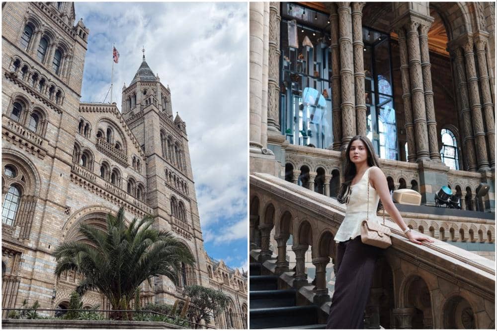 8 Potret Yunita Siregar Mengunjungi Natural History Museum di London