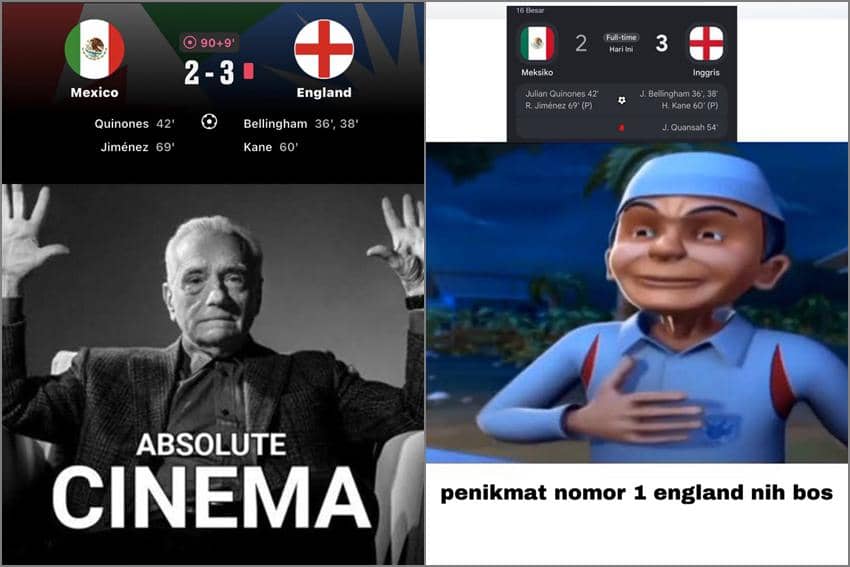 8 Meme Inggris Kalahkan Meksiko, Digendong Jude dan Kane!
