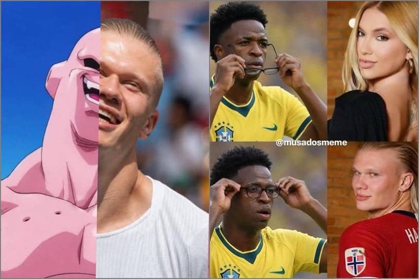 8 Meme Haaland Tampil Beringas Lawan Brasil, Bikin Vini Trauma!