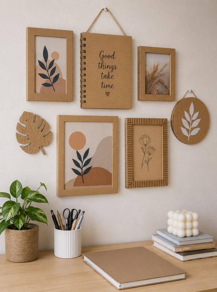 Ilustrasi bingkai foto dan wall art (generated image by ChatGPT/Robertus Ari)