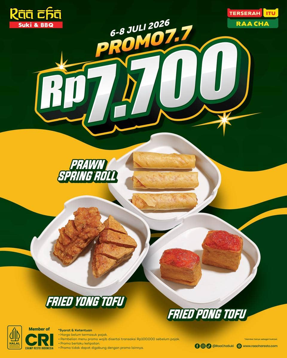 Promo 7.7 di Raa Cha Suki & BBQ