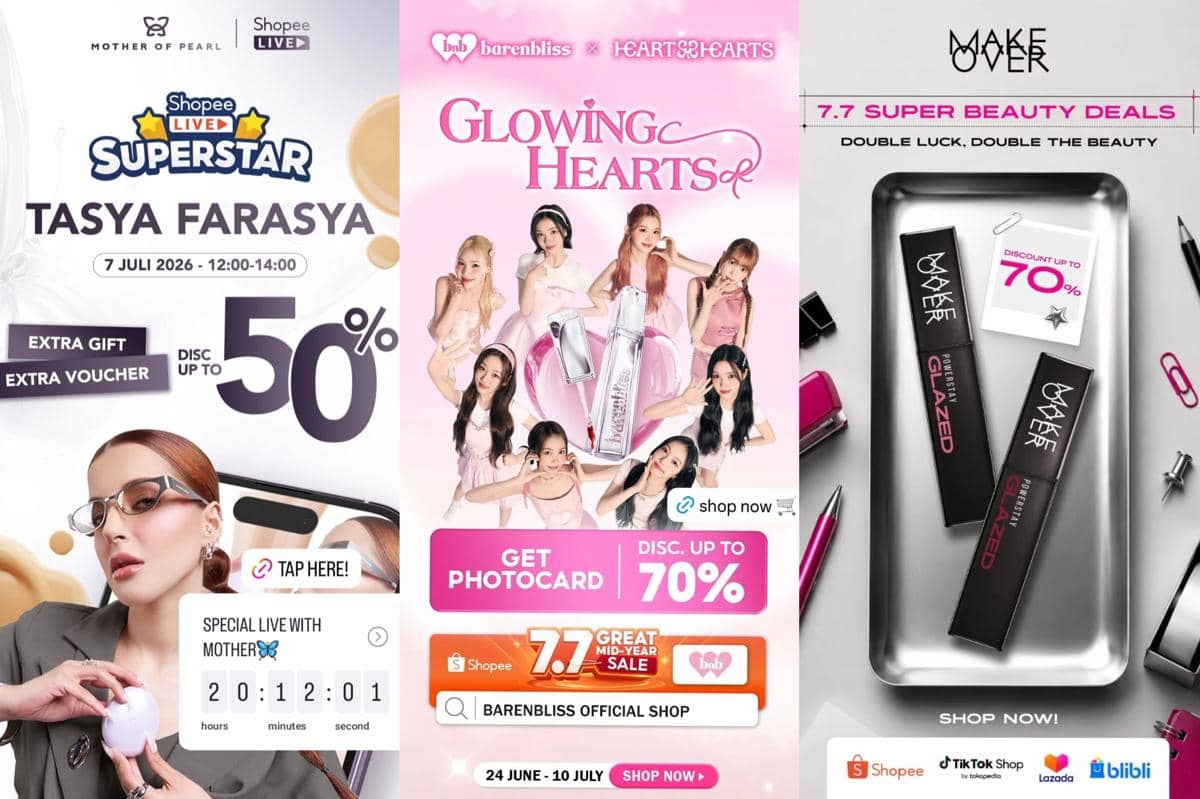 Daftar Diskon Makeup Skincare 7.7, Promonya Bikin Hemat!