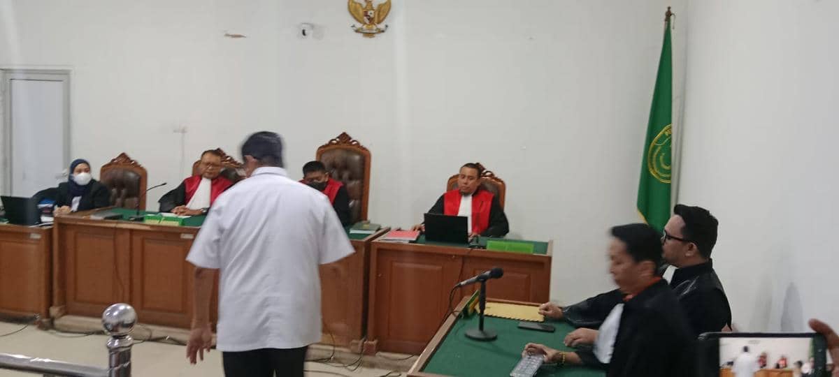 Sidang kasus Eddy Hermanto dalam perkara dugaan korupsi Revitalisasi Pasar Cinde