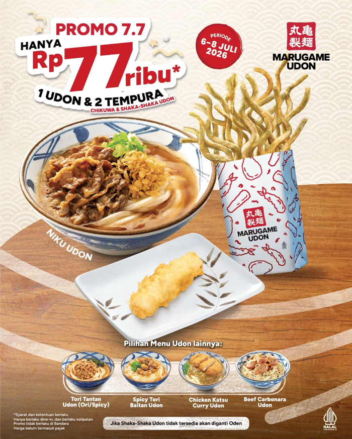 Promo 7.7 di Marugame Udon