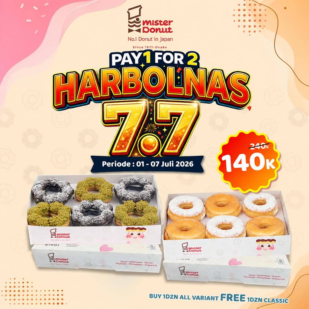 Promo 7.7 di Mister Donut