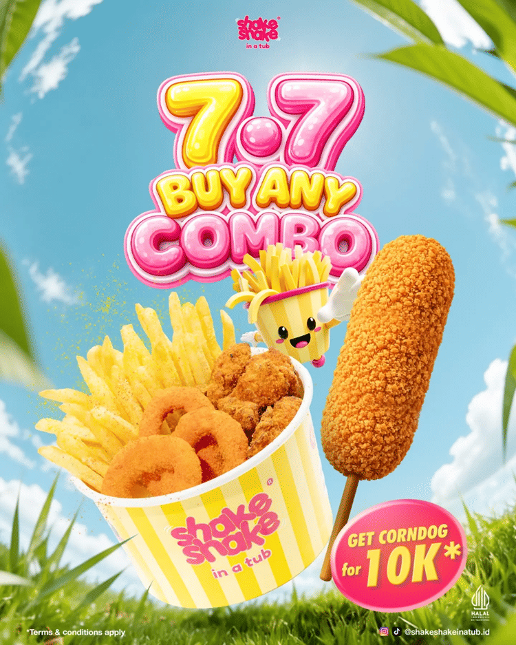 Promo 7.7 di Shake Shake in a Tub