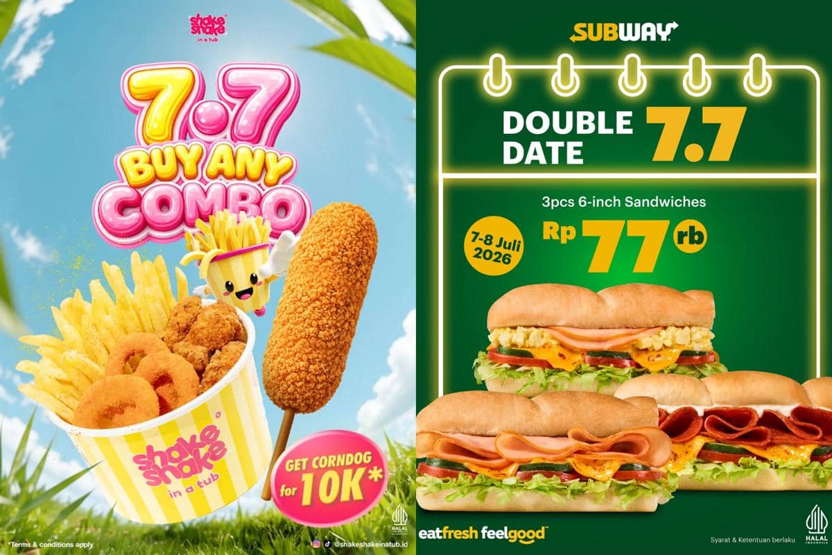 Promo Makanan dan Minuman Tanggal Kembar 7.7 Juli 2026