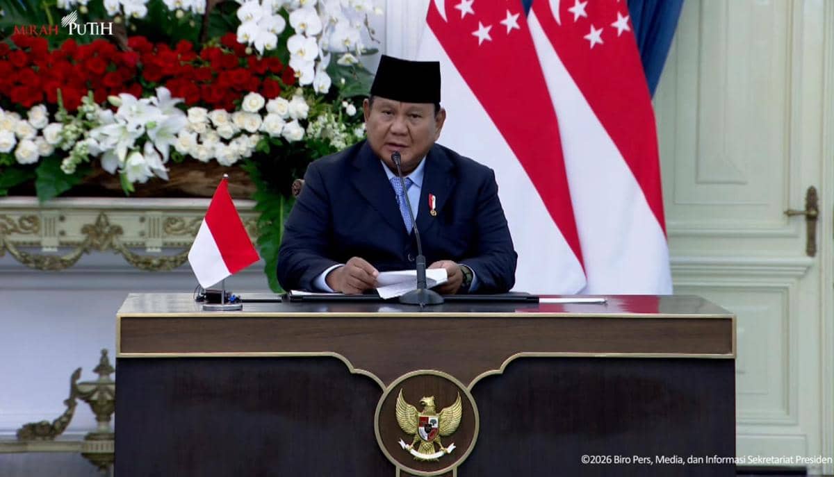 Prabowo-Lawrence Wong Bahas Isu Global hingga Kondisi Selat Malaka