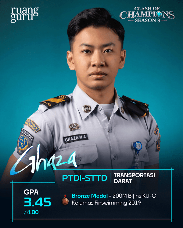 Ghaza eks Clash of Champions Season 3 (instagram.com/ruangguru)