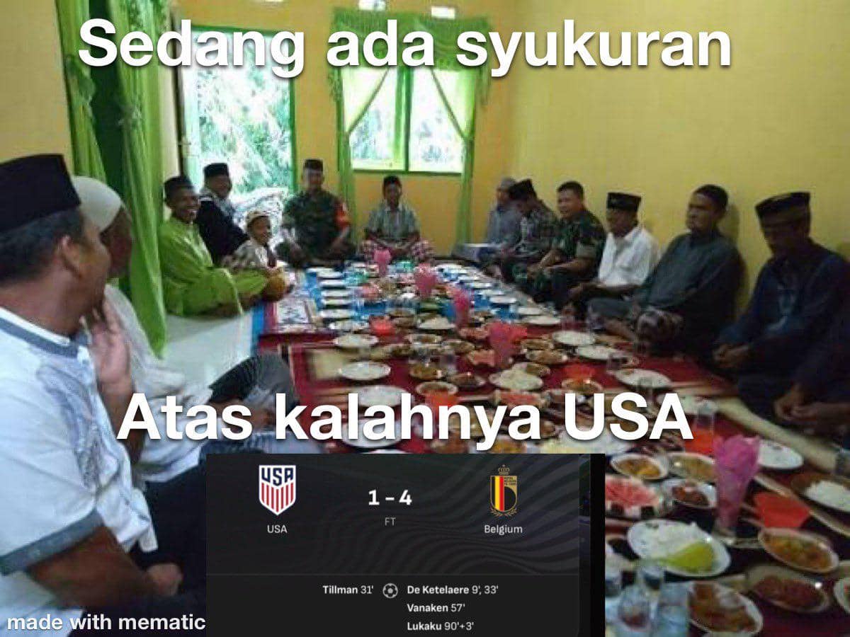 meme Amerika Serikat dibantai Belgia