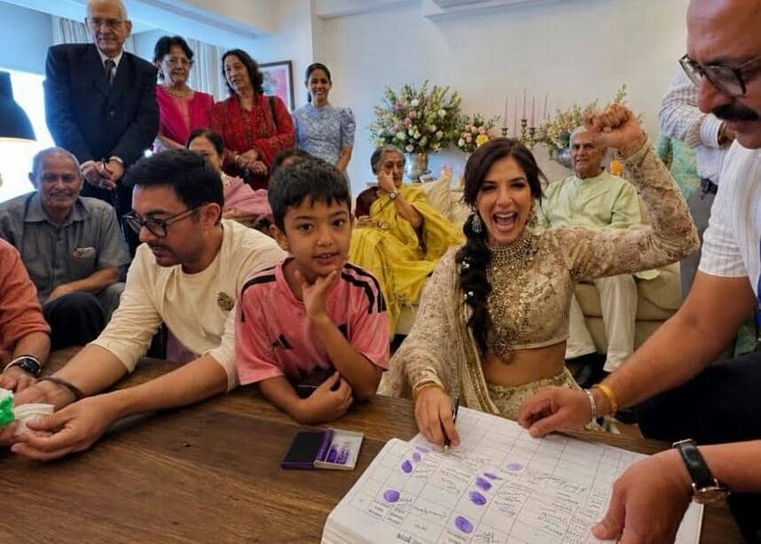 9 Potret Gauri Spratt yang Baru Saja Menikah dengan Aamir Khan