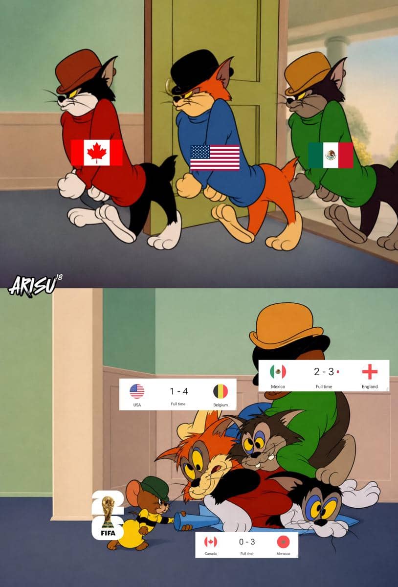 meme Amerika Serikat dibantai Belgia