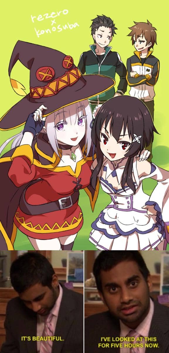 meme crossover anime