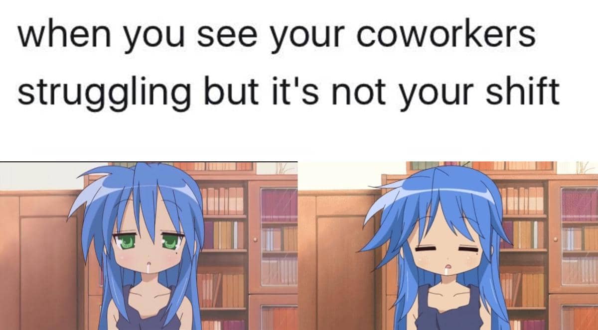 meme anime tentang sif kerja