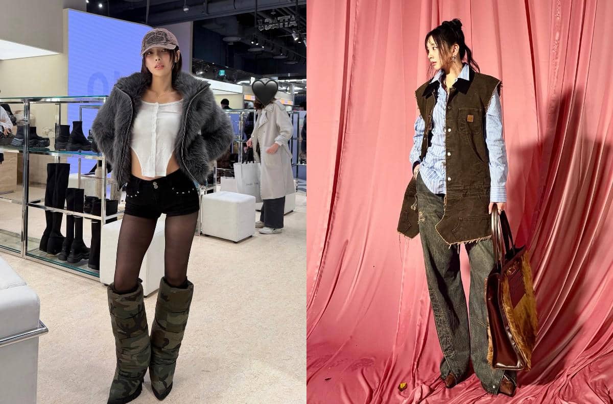 7 Adu Gaya Somin Vs. Jiwoo KARD, Estetika Edgy-Punk yang Cool!
