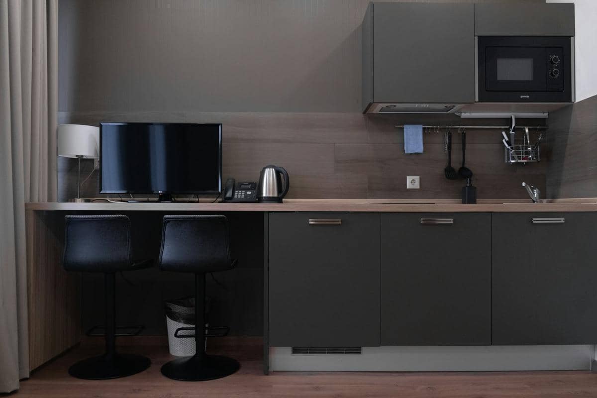 Ilustrasi kitchen desk