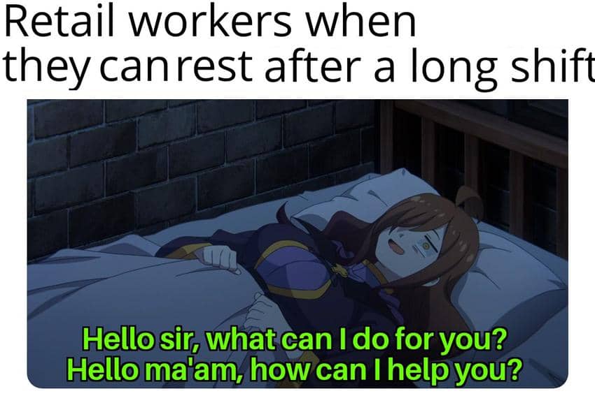 8 Meme Anime tentang Sif Kerja, Masih Pagi dan Ngantuk Banget