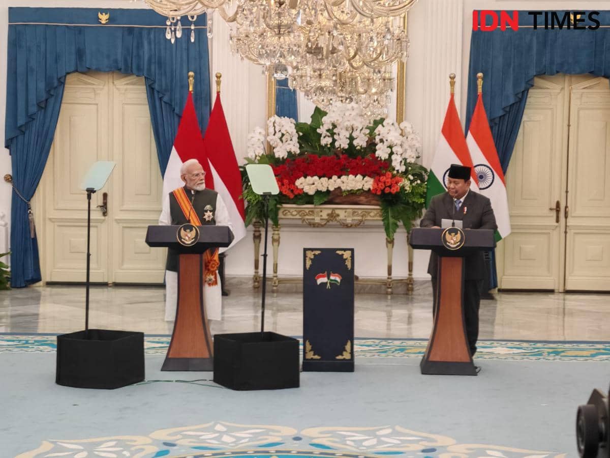 Indonesia-India Sepakati Kerja Sama Pertahanan, AI, dan Digital
