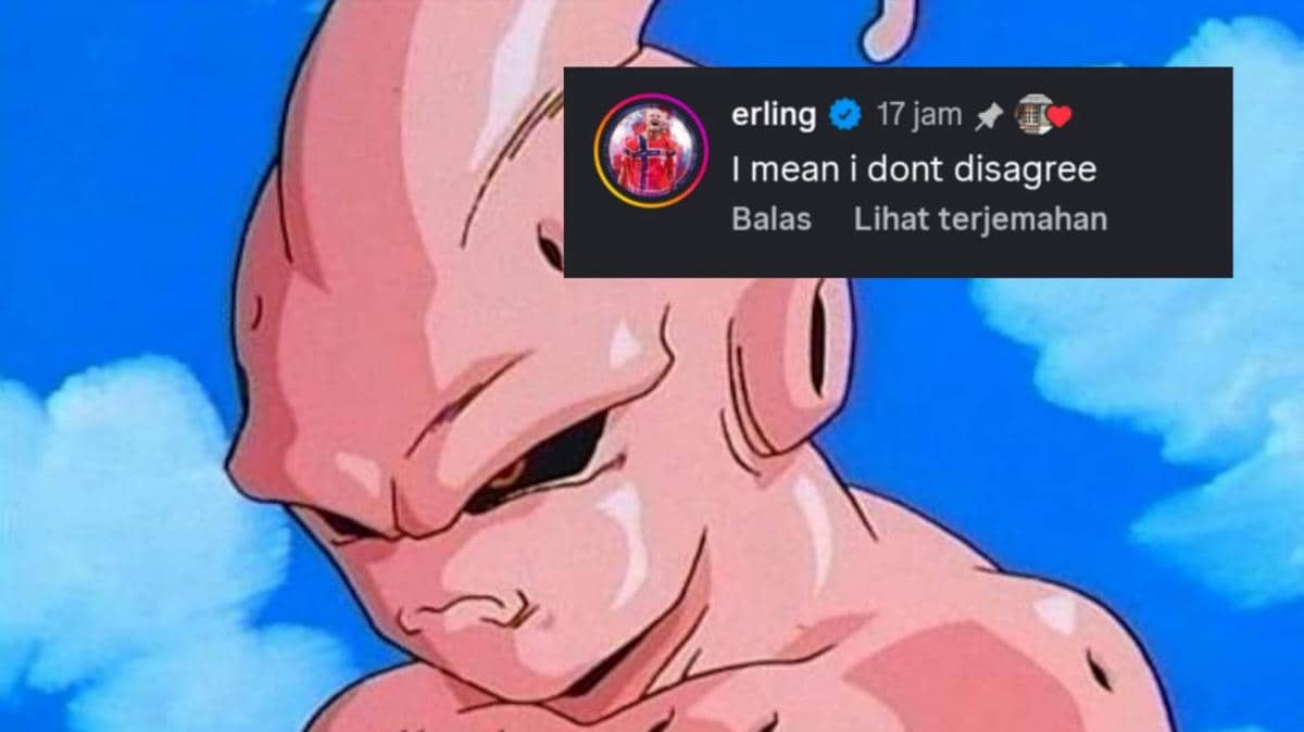 Reaksi Kocak Erling Haaland Dibilang Mirip Majin Buu Dragon Ball