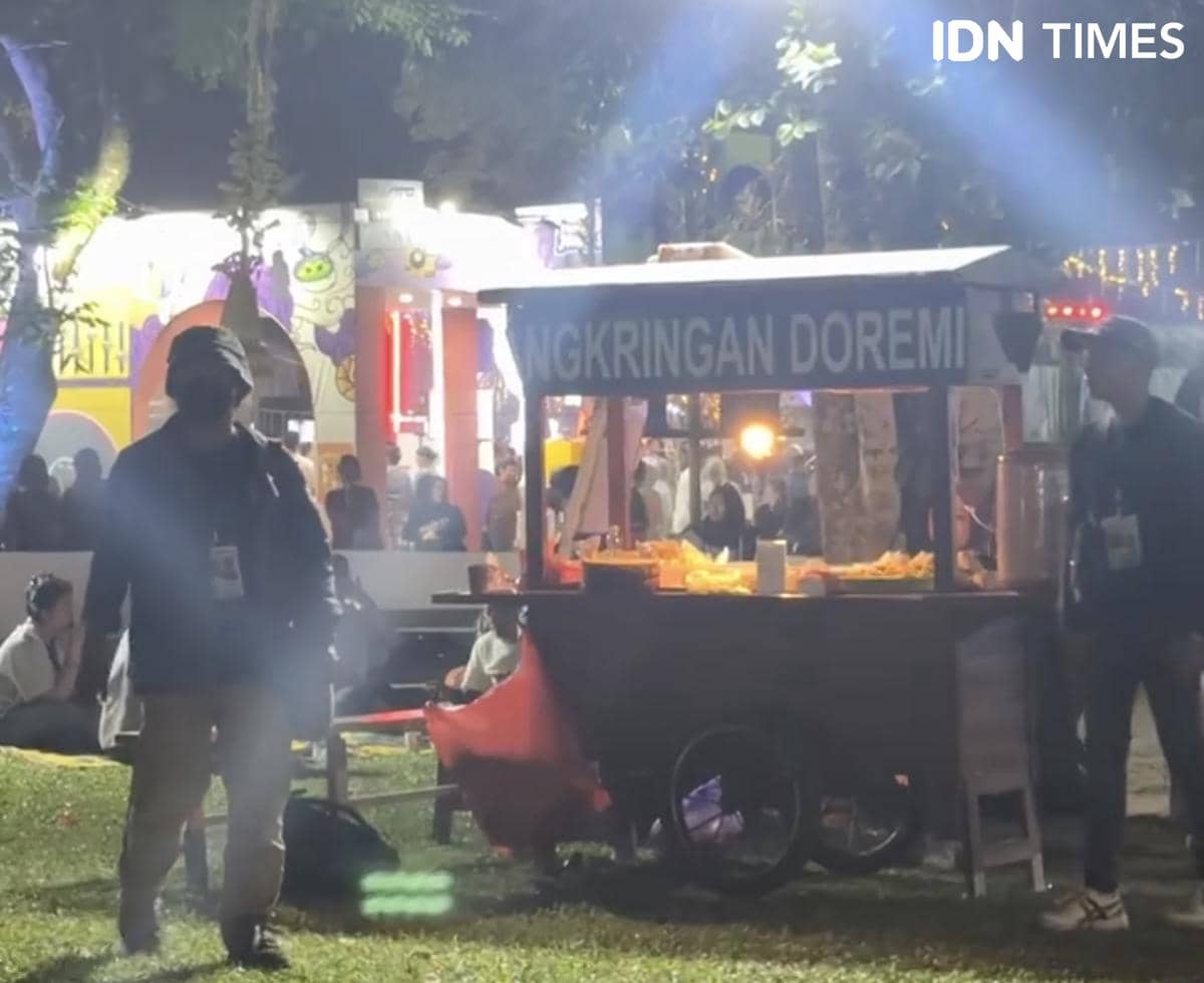 angkringan yang jadi konsumsi tim media di Prambanan Jazz Festival 2026
