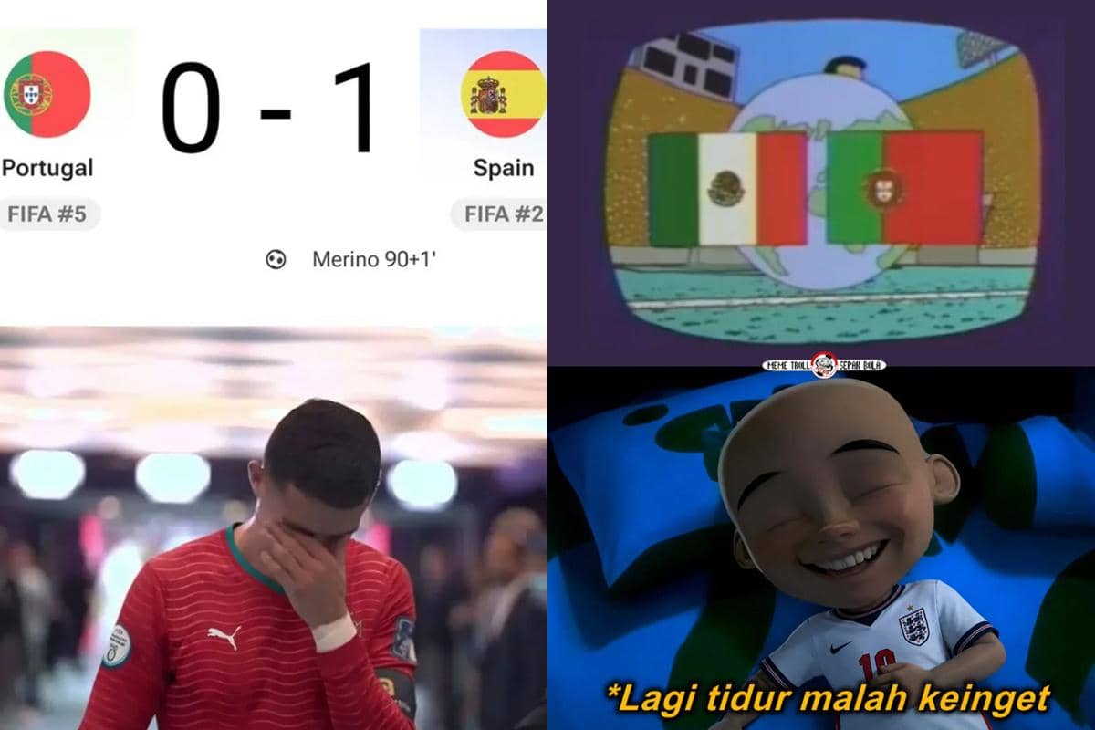 10 Meme Portugal Kalah dari Spanyol, Ronaldo Angkat Koper!