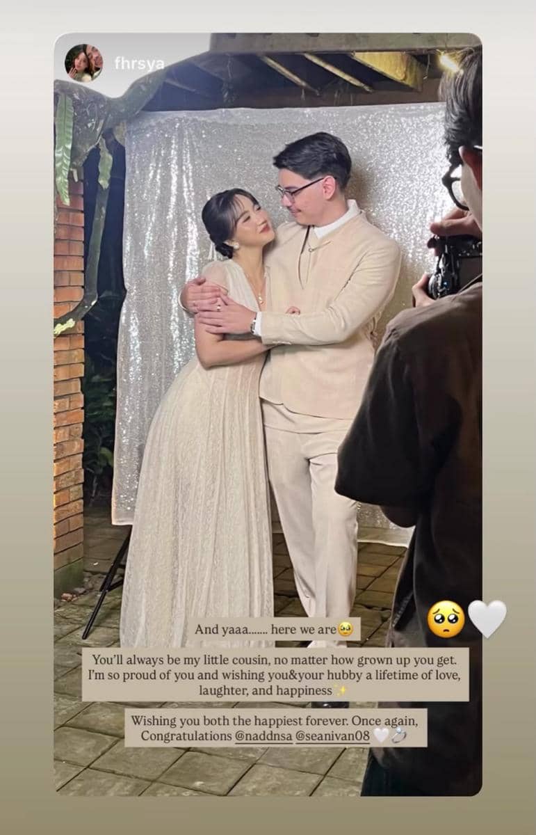 Gaya dan Dekorasi Pernikahan Sean Ivan Adik Irish Bella (instagram.com/fhrsya via naddnsa)