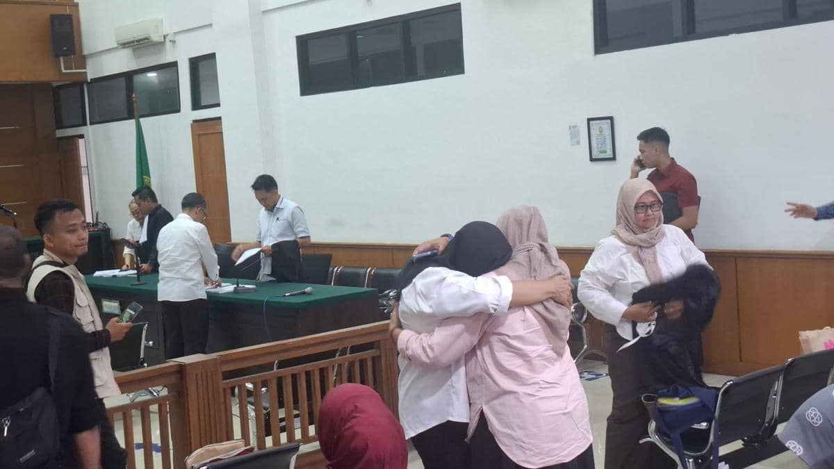 Empat terdakwa korupsi PT Angkasa Pura Kargo (Dok. Khaerul Anwar)