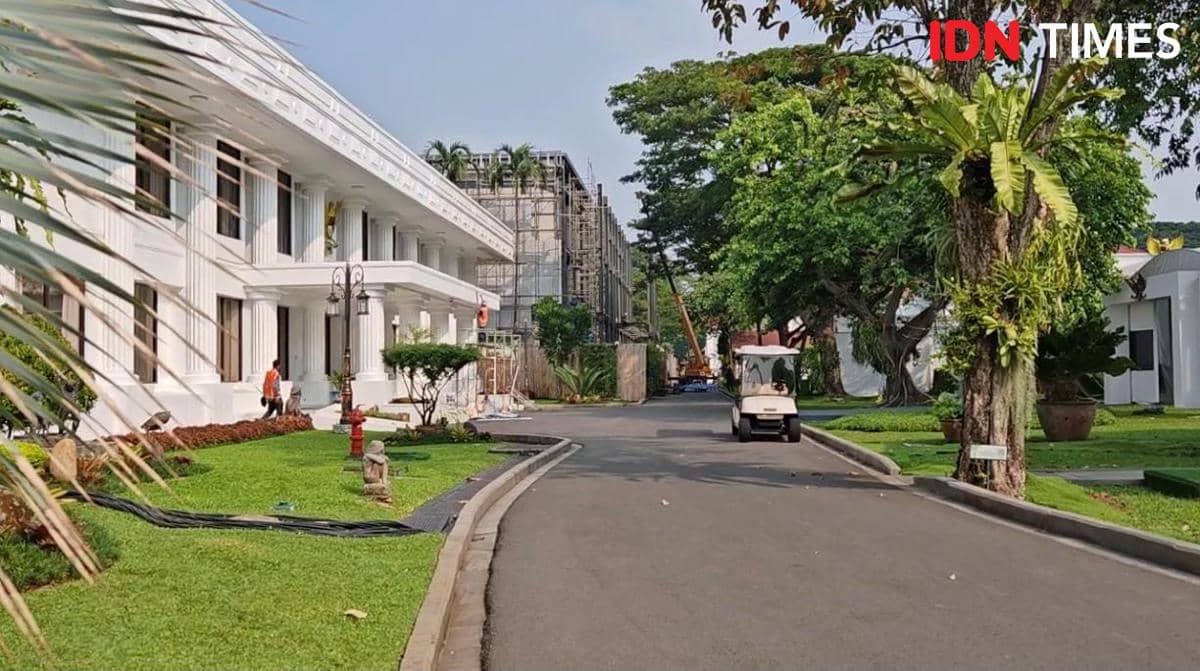 Proyek bangunan baru di Kompleks Istana Kepresidenan Jakarta (IDN Times/Ilman Nafi'an)