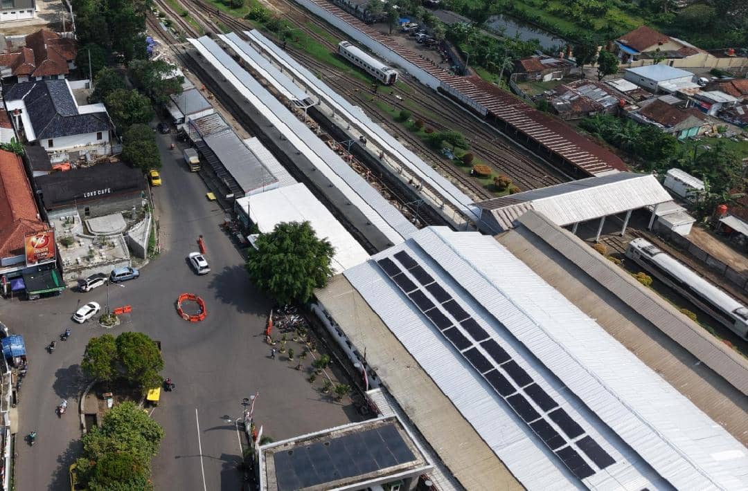 Hemat Listrik, KAI Daop 5 Purwokerto Pasang Panel Surya di 4 Stasiun