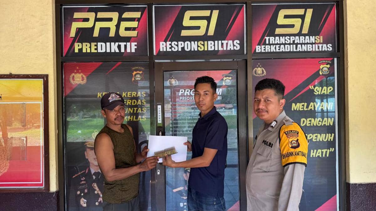 Petugas Kebersihan Temukan 19 Butir Amunisi Aktif di TPS Ogan Ilir