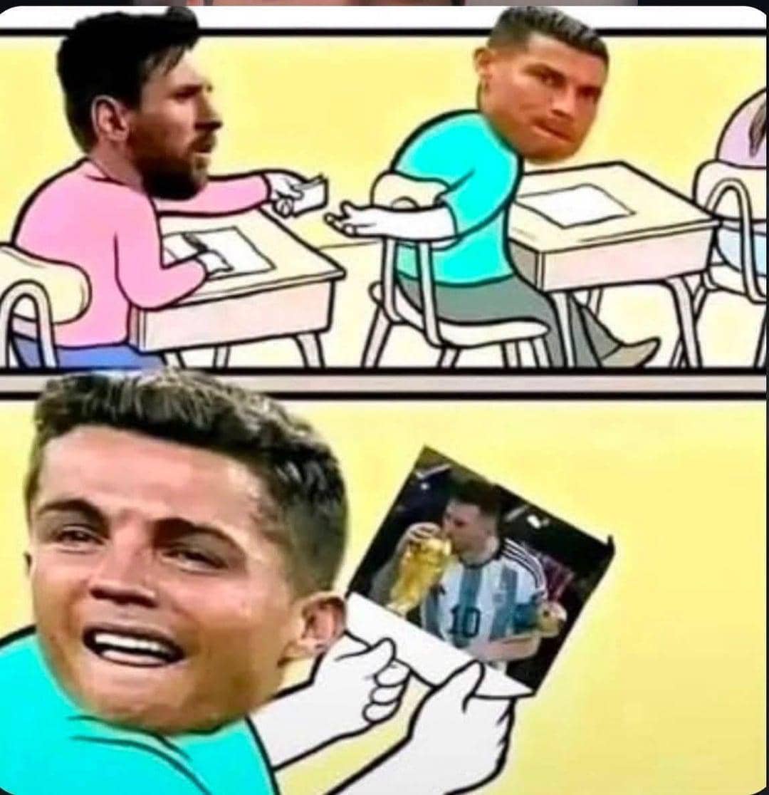 meme Ronaldo nangis