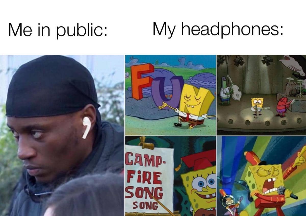 meme SpongeBob tentang nostalgia