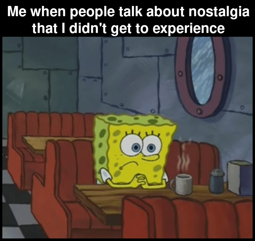 meme SpongeBob tentang nostalgia