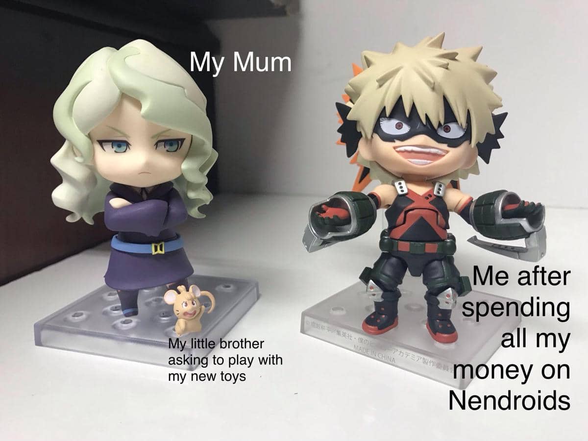 meme anime tentang buang-buang uang